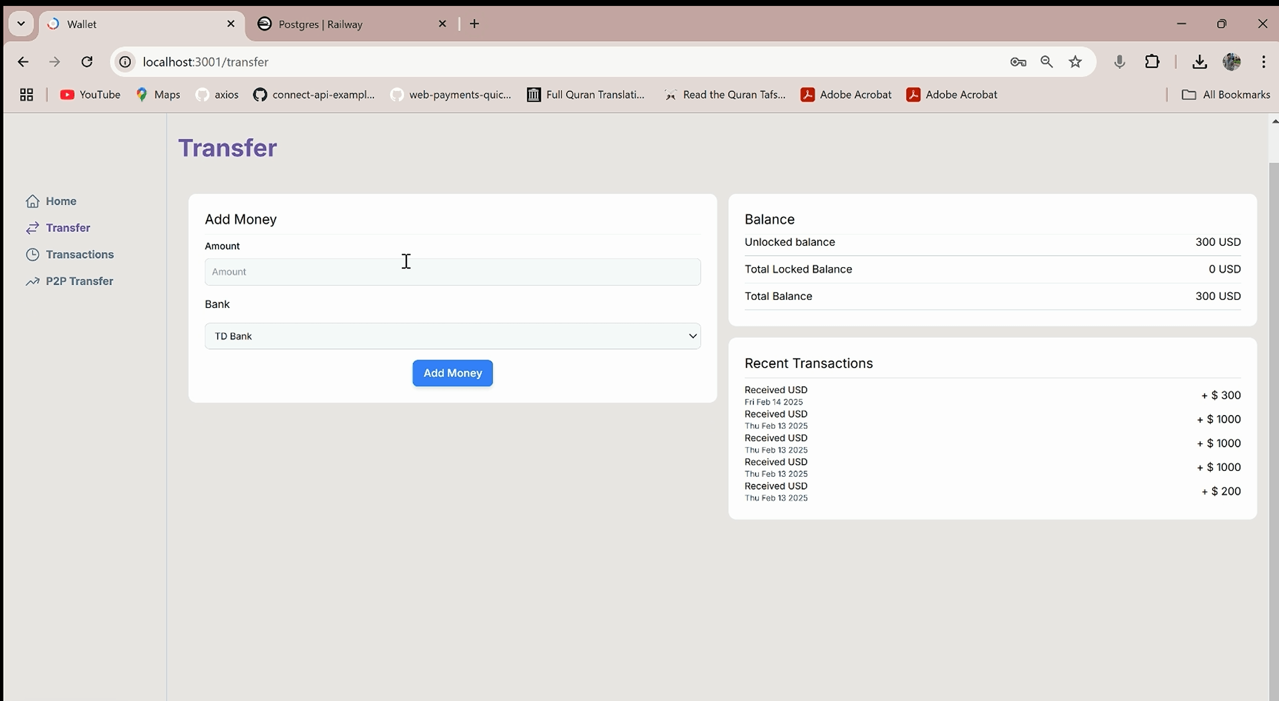 GoPay project screenshot