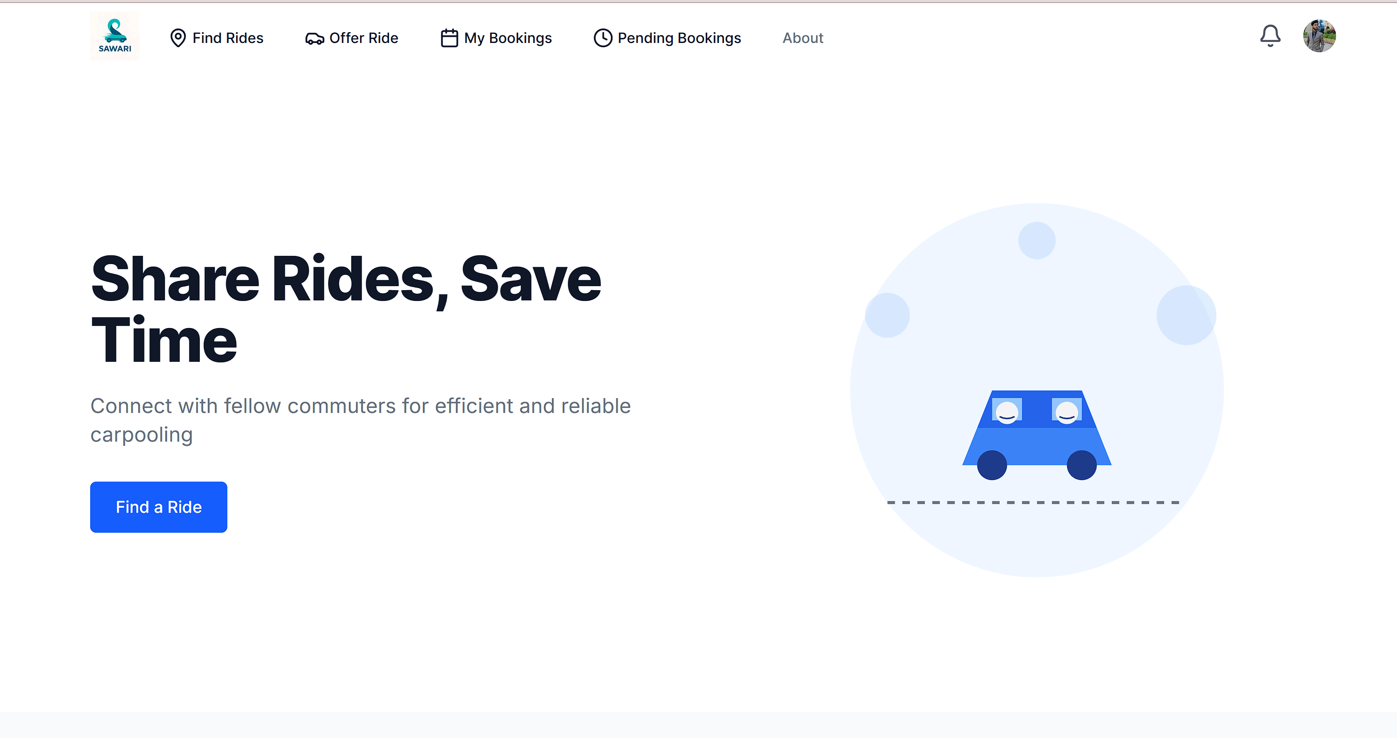Sawari project screenshot